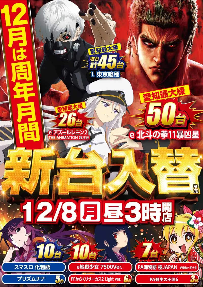 新台入替 - 【公式】プレイランドキャッスル熱田店