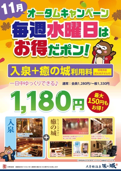 大曽根温泉 湯の城 大曽根 全日入泉回数券 10枚x2冊 2020/8/31-